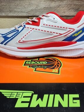 *NEW* Patrick Ewing Rebound Running Shoes Red/White/Blue Size Men’s 13